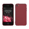 kwmobile Hülle kompatibel mit Apple iPhone 4 / 4S Hülle - weiches TPU Silikon Case - Cover geeignet für kabelloses Laden - Bordeaux Violett