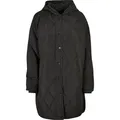 Urban Classics Ladies - Oversized Diamond Quilted Parka - XS - Schwarz - XS