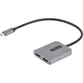 StarTech.com USB-C-HDMI-Adapter - MST USB-C-Hub zu Dual-HDMI 4K 60Hz - USB Typ-C zu Multi-Monitor-HDMI-Konverter für Notebook mit 30cm Kabel - HDM... - Schwarz/Grau