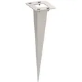 ledscom.de Garten-Erdspieß, für POMI und POKU, edelstahl, 18cm, 6,5 x 5cm