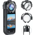 Puluz lens covers for Insta360 X5 camera (snap-on) (PU750T)