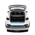 Blackshell® Basic Ladekantenschutz Folie kompatibel mit Seat Altea XL | Typ 5P | Bj. 2006-2015 3D Carbon Schwarz - passgenauer Stoßstangenschutz inkl. Profi Rakel für Folie
