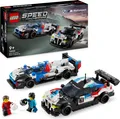 LEGO Speed Champions BMW M4 GT3 & BMW M Hybrid V8 Rennwagen Auto-Spielzeug mit 2 baubaren Modellautos und 2 Rennfahrer-Minifiguren, Geschenk für Jungs, Mädchen und Autofans ab 9 Jahren 76922