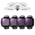 NEEWER ND Filter Set kompatibel mit DJI Flip Drone (4er Pack), ND8 ND16 ND32 ND64, Snap On, mehrfach beschichtetes optisches HD Glas, Graufilter Objektivfilter Zubehör Kit, FL-N34
