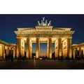 Fototapete PAPERMOON "Brandenburg Gate", bunt (mehrfarbig), B:3,5m L:2,6m, Vlies, Tapeten