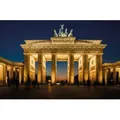 Papermoon Fototapete Brandenburg Gate, glatt bunt 3,5 m x 2,6 m