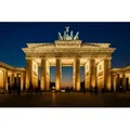 Papermoon Fototapete VLIES-Tapete Premium "Brandenburger Tor", Kleister KOSTENLOS, reduziert, 3D-Effekt, restlos trocken abziehbar, (059), Wandtapete Bild Dekoration Wand-Dekor Motiv Tapete Poster 3.5 m x 2.6 m