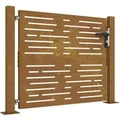 vidaXL Gartentor 105 x 105 cm Cortenstahl Quadratisches Design 153251
