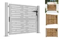 Gartentor 105x105 Cm Cortenstahl Quadratisches Design Abschließbar Zauntor