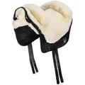 Werner Christ Horse Sattelbezug Iberica Plus, baumlos mit echtem Lammfell beige|grün 55 cm