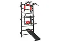 K-SPORT Kraftstation Sprossenwand+Dip Station, Klimmzugstange & Trainingsbank, (TRAININGSSET SPROSSENWAND MIT DIP STATION + KLIMMZUGSTANGE + BANK), Made in EU!
