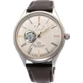 Orient Star Open Heart Automatic RE-AT0201G00B Herrenuhr - Silber/Braun