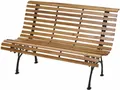 HW Gartenbank HWC-F97 Parkbank Holzbank Sitzbank Relaxbank 2 Sitzer Gusseisen
