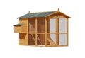 Cadoca Kleintierstall, XXL Hühnerhaus 191 x 151 x 172 cm Stall Hasenstall Huhn Stall Haus