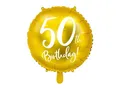 Folienballon zum 50. Geburtstag, Gold, 45 cm
