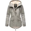 Marikoo Damen Winterjacke Manolya mit Teddyfellfutter & Baumwoll-Obermaterial