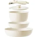 Keramik Pfannenset Topfset abnehmbarem Griff Camping