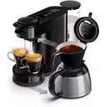 Philips Senseo® Switch 2-in-1 Pad und Filter Kaffeemaschine, Schwarz (HD6592/64)