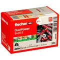 fischer DuoPower 5x25 S 2K 535458 Dübel mit Schrauben Ø 5 mm x 25 mm, 50 St.