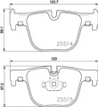 Bremsbeläge 8DB 355 019-781 HELLA für BMW 3 4 Coupe 3 Touring 4 Cabriolet