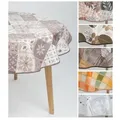 laro Tischdecke laro 140cm runde Wachstuchtischdecke mit Saum-Eingefasst bunt
