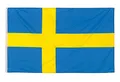 Aricona Schweden Flagge 90x150cm - wetterbeständige Fahne mit Messingösen, 100% Polyester, robuste Doppelnaht & in lebendigen Farben - ideal für Flaggen-Liebhaber