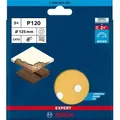 Bosch Professional Expert C470 Schleifpapier mit 8 Löchern für Exzenterschleifer, 125 mm, G 120, 5-tlg. (2608900807)