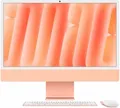 Apple iMac 2024 24.0 Standardglas M4 10-Core CPU 10-Core GPU 16GB RAM 256GB SSD Mouse + Keyboard mit Touch-ID und Ziffernblock - BTO Z1EV orange