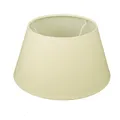 Lampenschirm für Tischleuchte in Rund Leinen Cotton Creme Tischlampe Wandleuc...