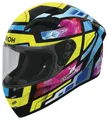 AIROH Connor Stellar gelb blau pink Integralhelm ECE 22.06  S 55/56
