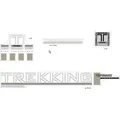Aufkleber Fahrrad Rahmen Trekking Performance Dekor Sticker Decal Set 6-Teilig - Schwarz