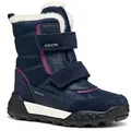 Geox J TREKKYUP GIRL B AB Winterboots Klettstiefel mit Warmfutter, Größenschablone zum Download blau|lila 30 EU