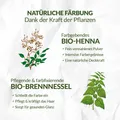 LOGONA Naturkosmetik Pflanzenhaarfarbe Mahagonirot Veganes Henna-Pulver 100g