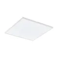 EGLO connect LED Deckenleuchte Turcona-C, 1 flammige Deckenlampe aus Stahl, Aluminium und Kunststoff in Weiß, mit Fernbedienung, Farbtemperaturwechsel (warm – kalt), RGB, dimmbar, L x B 45 cm