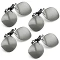 PRECORN 4x 3D Brille Clip-On Univer. passive 3D Brille für Brillenträger Cinema