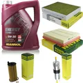 MANN-FILTER Inspektionspaket MANNOL 5L Energy Combi LL 5W-30 für BMW 1er 116i