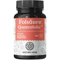 NATURE LOVE® Folsäure Quatrefolic® – 180 Tabletten – 400 μg pro Tablette