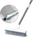 2-in-1 Bodenschrubber mit langem Griff und Wasserschieber