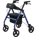 maxErgo Rollator Blau Gehhilfe für Outdoor Indoor zugelassen als Medizinprodukt - Blau