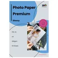 50 x A4 Inkjet Fotopapier 280g Glänzend Premium Plus Wasserfest, Sofort Trock...