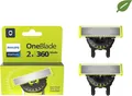 Philips Norelco OneBlade OneBlade QP420/60 Ersatzklinge 360, Scherkopf, 2 Kopf/Köpfe, Philips, OneBlade Series
