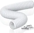 Schallgedämmter Alu Flex-Schlauch 100mm, 5m Abluftrohr für Trockner & Ventilator