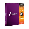 ELIXIR 16002 Nanoweb Phosphor Bronze Extra Light ❘ Gitarrensaiten ❘ .010-.047