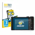 BROTECT Schutzglas für Sony Cyber-Shot DSC-WX300 / WX350 (3 Stück) Schutzfolie Panzer Folie Glas [Extrem Kratzfest 9H, Anti-Fingerprint, Ultra-Transparent]