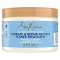 SheaMoisture Manuka Honig & Joghurt Haarmaske ,Hydrate + Repair Protein Power Treatment , 355ml , Tiefenpflege für strapaziertes, geschädigtes Haar.