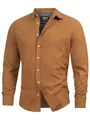 Indicode Herren Riverside Hemd kariert mit Button-Down-Kragen | Herrenhemd Männerhemd Rubber M