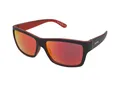 Alpina Kacey Damen Rechteckig Schwarz Matt Rot Spiegel Gr. 70 mm