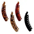4 Stück Banana Clip, Dickes Haar ,Bananenspange Haare, Groß Bananen Haarspange