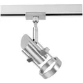 Fischer & Honsel Schienensystem-Strahler m6 HV Track 4, Nickel, Metall, verstellbare Spotlights, Lampen & Leuchten, Innenbeleuchtung, Leuchten nach Räumen, Wohnzimmerlampen
