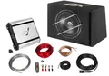 ESX HXP200  | Komplett Bass Sub Sound-Anlage | Subwoofer 2-Kanal- Endstufe Kabel